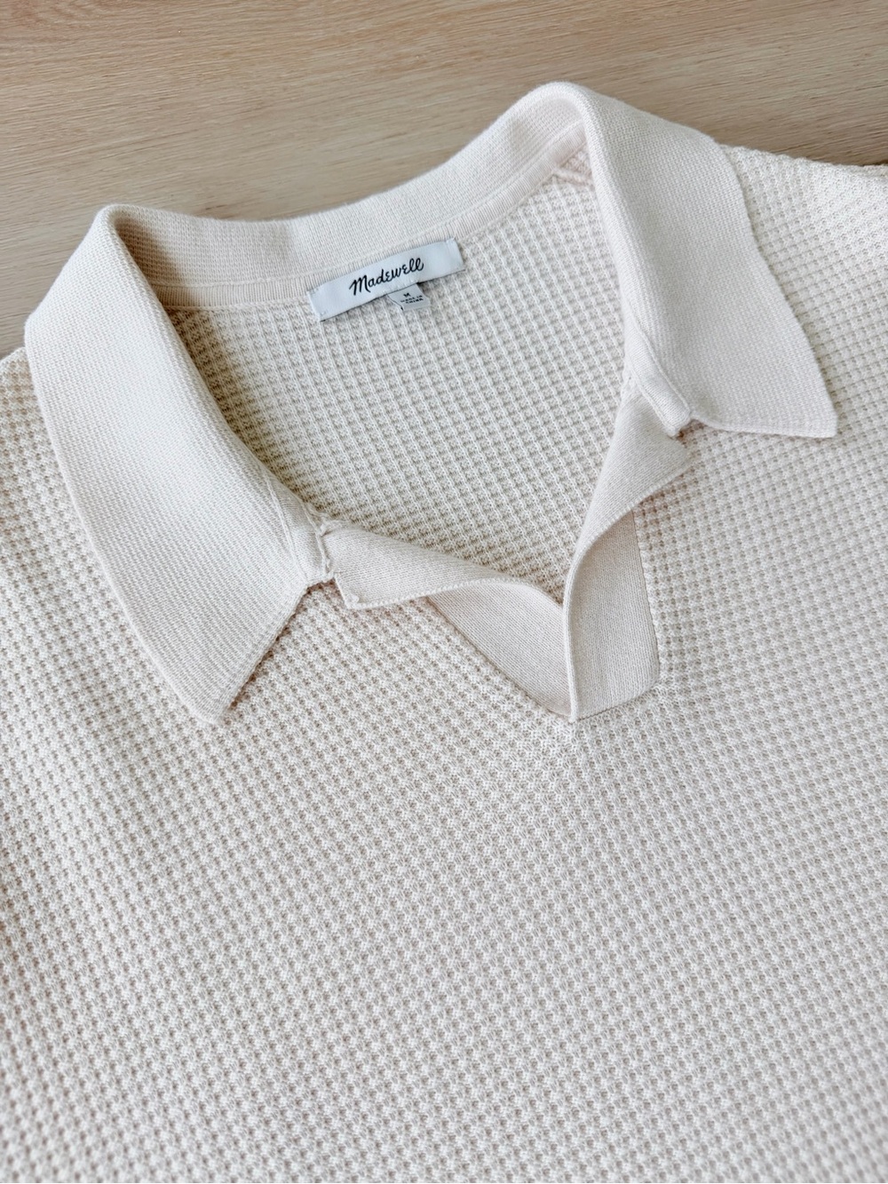 Madewell - Waffle-Knit Polo - Medium